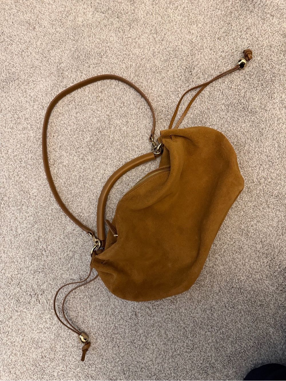 Madewell Chestnut Suede Hobo Bag - Picture 4 of 12